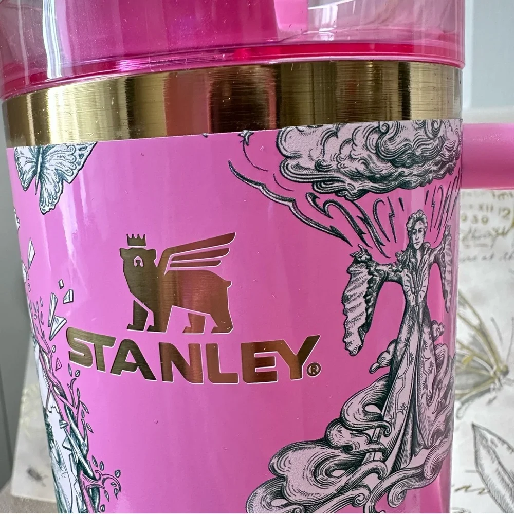 Stanley Wicked Ozian Pink 40oz Tumbler FlowState Quencher Ozian Reprise NWT - Picture 2 of 11